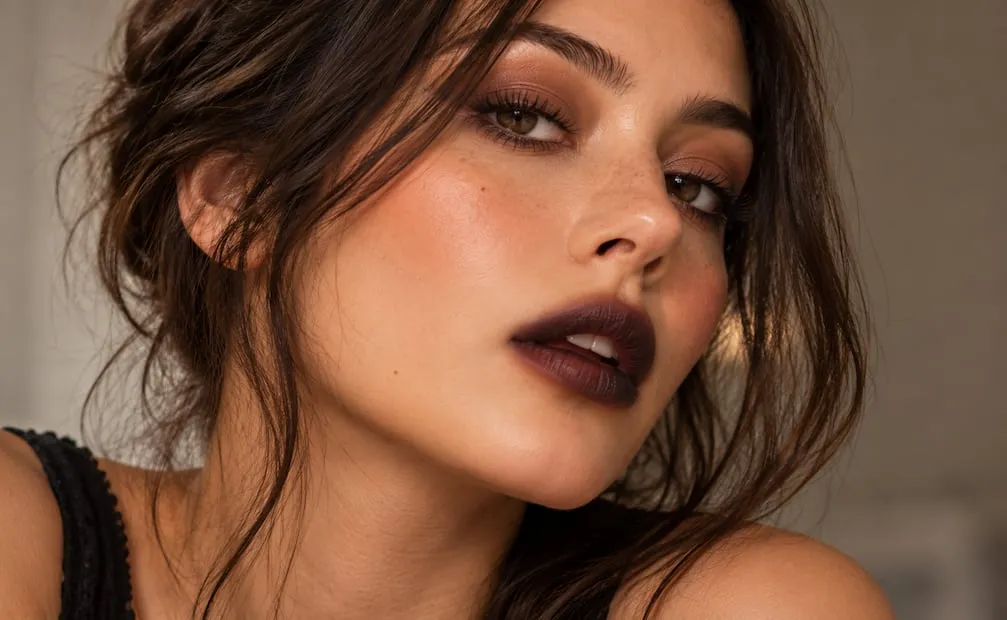 Labios ombré oscuro. Foto: Imagen generada con IA
