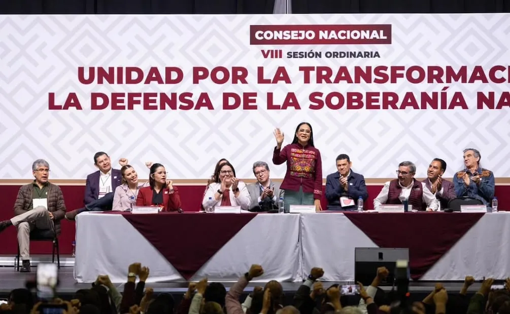 VIII Sesión Ordinaria del Consejo Nacional de Morena, encabezada por la presidenta nacional del partido, Ariadna Montiel Reyes (10/10/2026). Foto Hugo Salvador / EL UNIVERSAL