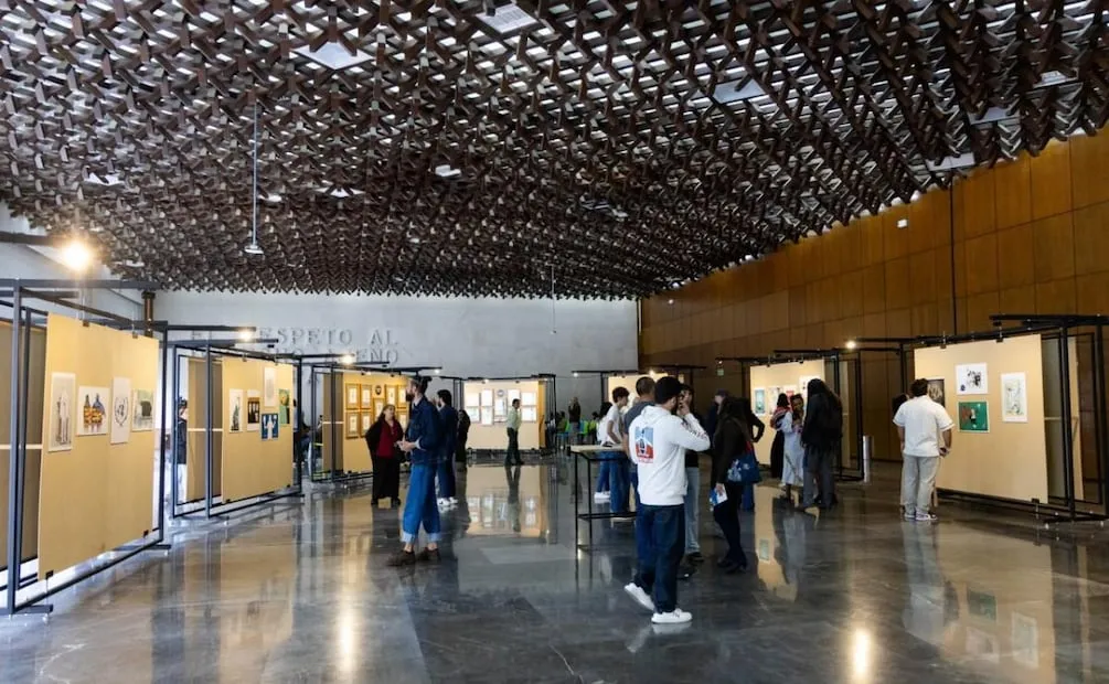 Inauguran Exposición Bienal Internacional de Caricatura en Centro Cultural Universitario Tlatelolco (24/10/2026). Foto: Hugo Salvador / EL UNIVERSAL