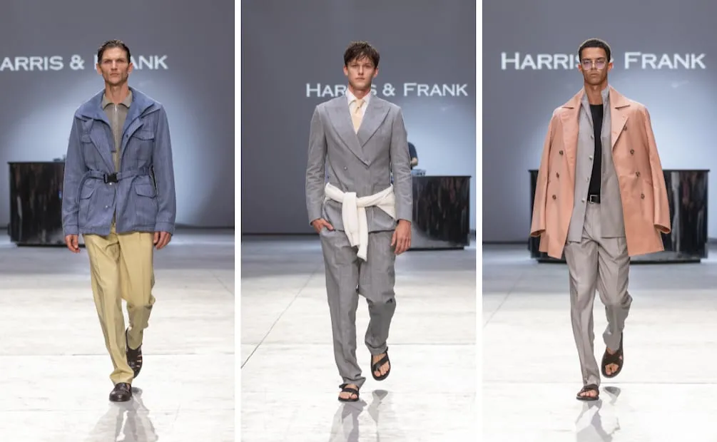 La sastrería de Harris & Fran en VFWMX. Foto: Cortesía Volvo Fashion Week México