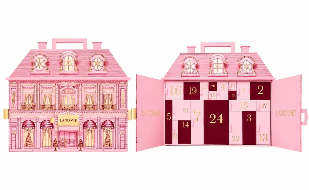 Cada compartimento de este calendario de adviento esconde un pequeño lujo. Foto: Lancôme