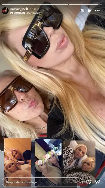 Laura Bozzo reaparece junto a su hija Alejandra tras varios días en el hospital.