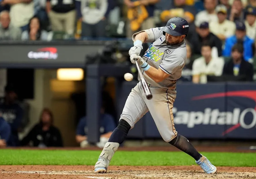Jonathan Aranda con los Tampa Bay Rays - Foto: AFP
