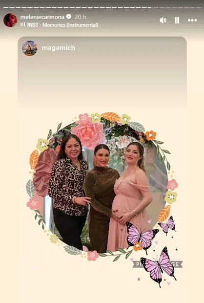 Alicia Villarreal con su hija Melenie Carmona.