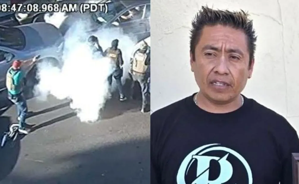 Parias recibió un disparo en el codo durante el arresto ocurrido en octubre de 2025 en el sur de Los Ángeles. Foto: Redes sociales