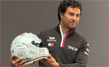 El impresionante casco de Checo Pérez; así conmemoró su GP 300 en la F1