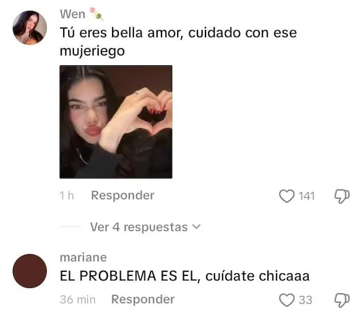 En redes lanzan advertencia a la nueva conquista del cantante Peso Pluma: "cuidado, es un infiel".