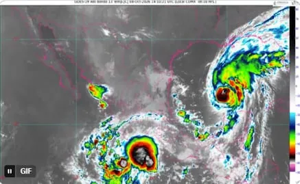 Prevén que Huracán "Simón" y tormenta "Rachel" azoten con lluvias a 7 estados; consulta los municipios afectados