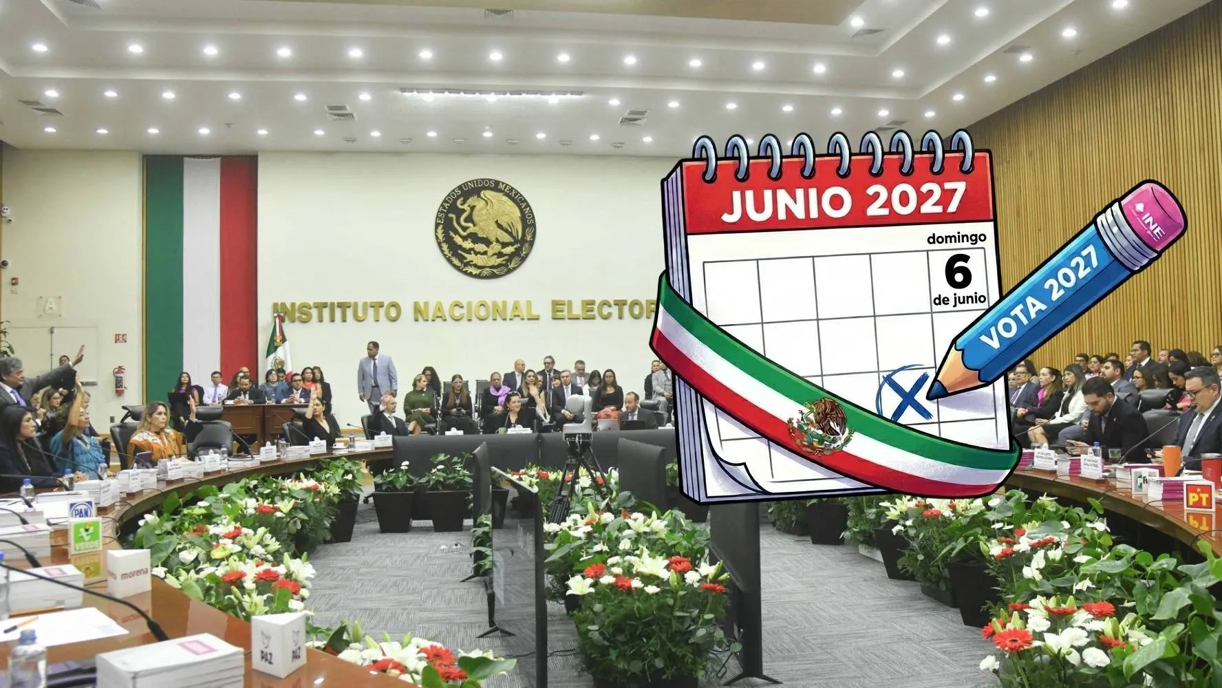 ¿Renuncia de Taddei afectará las elecciones de 2027? Esto pasará con el calendario del INE