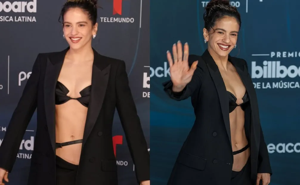 La cantante lució un atuendo de de tres piezas que resaltó su figura. Foto: EFE
