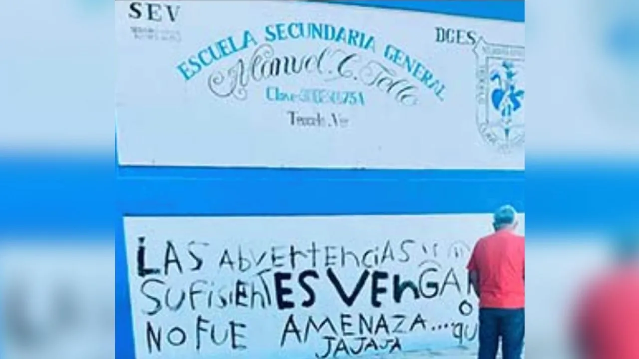 Suspenden clases en secundaria de Veracruz tras el registro de amenazas contra los alumnos