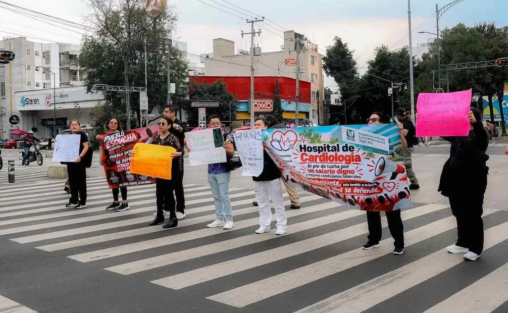 Bloqueos de médicos en diversas partes de la CDMX (12/10/2026). Foto: Osmar Alvarado / EL UNIVERSAL