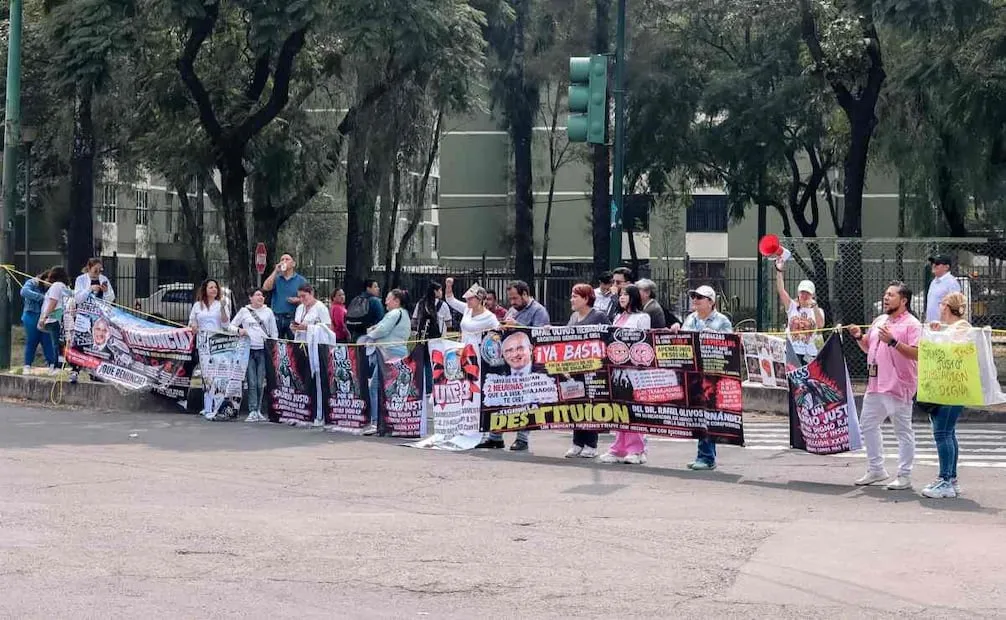 Bloqueos de médicos en diversas partes de la CDMX (12/10/2026). Foto: Osmar Alvarado / EL UNIVERSAL